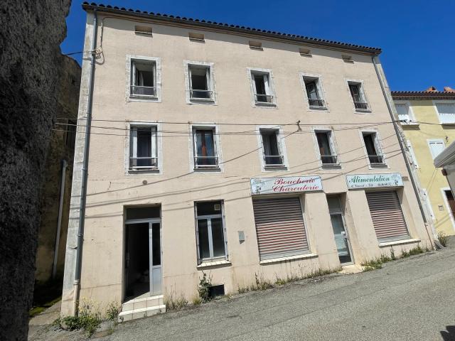 Maison de village, Maison avec local commercial et terrain dans le secteur de St Etienne de Lugdarès